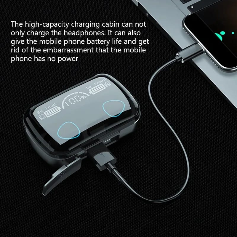 M10 BassBoost Earbuds – Powerful Stereo Sound, Wireless Freedom