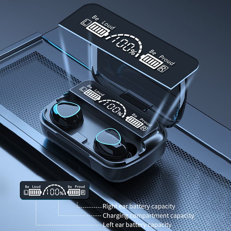 M10 BassBoost Earbuds – Powerful Stereo Sound, Wireless Freedom