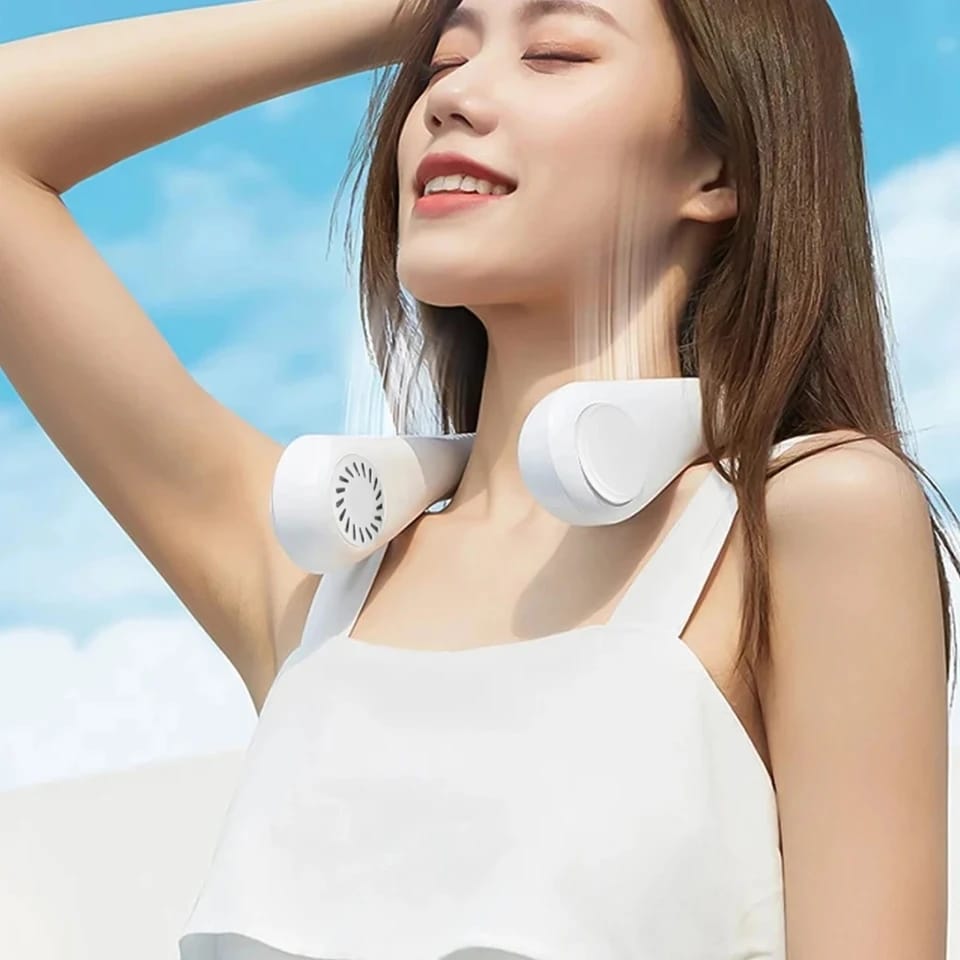 PORTABLE RECHARGEABLE NECK FUSION FAN *AIR AURA