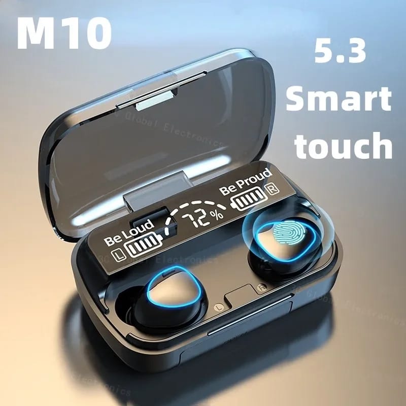 M10 BassBoost Earbuds – Powerful Stereo Sound, Wireless Freedom