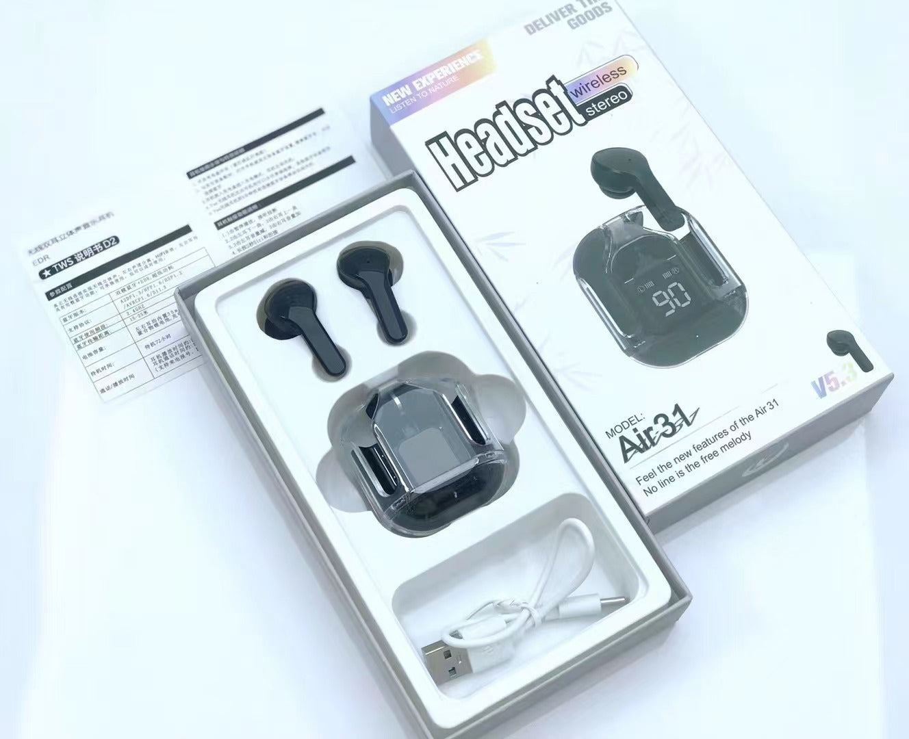 Air 31 True Wireless Earbuds – Premium Sound, Comfort Fit, Long Battery Life