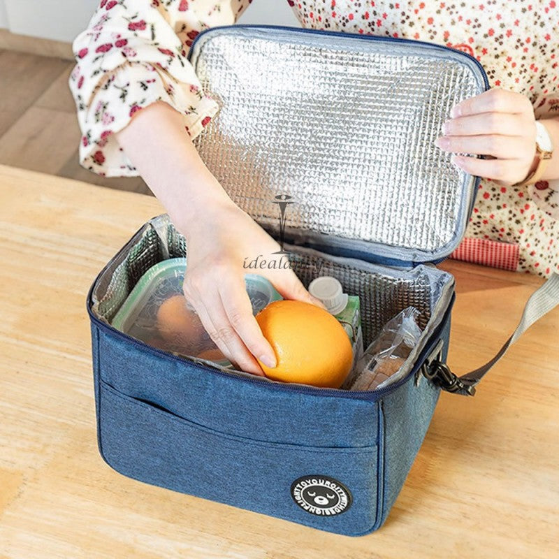 Large Capacity Insulated Hot and Cool Lunch Cooler Bag – Ideal for Office & Travel