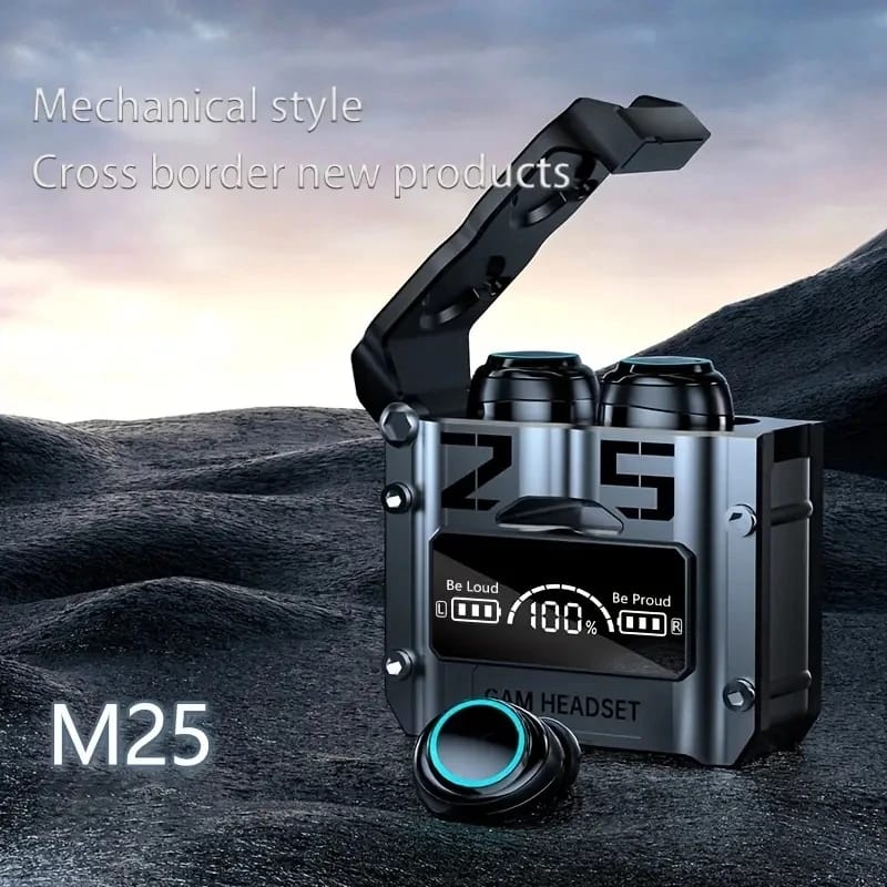 M25 Premium Noise-Cancelling Earbuds – Studio-Quality Audio, Transparency Mode